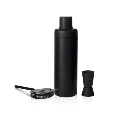 Noir 3 Piece Cocktail Shaker Set