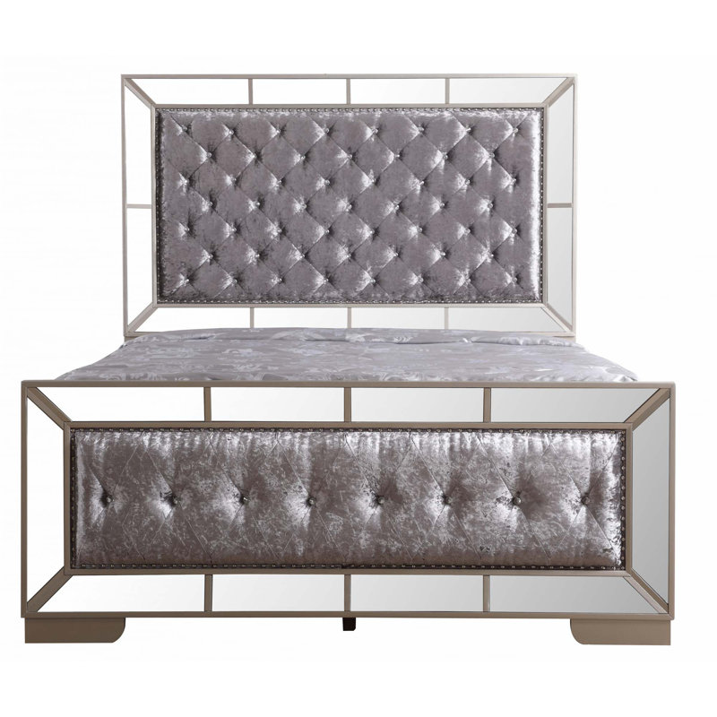 Lit contemporain Sleek Silver Champagne (lit seulement)