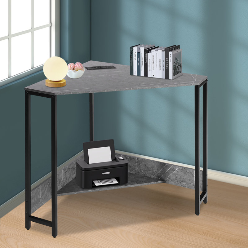 Bureau d'ordinateur l 26,77 po Humza, Gris