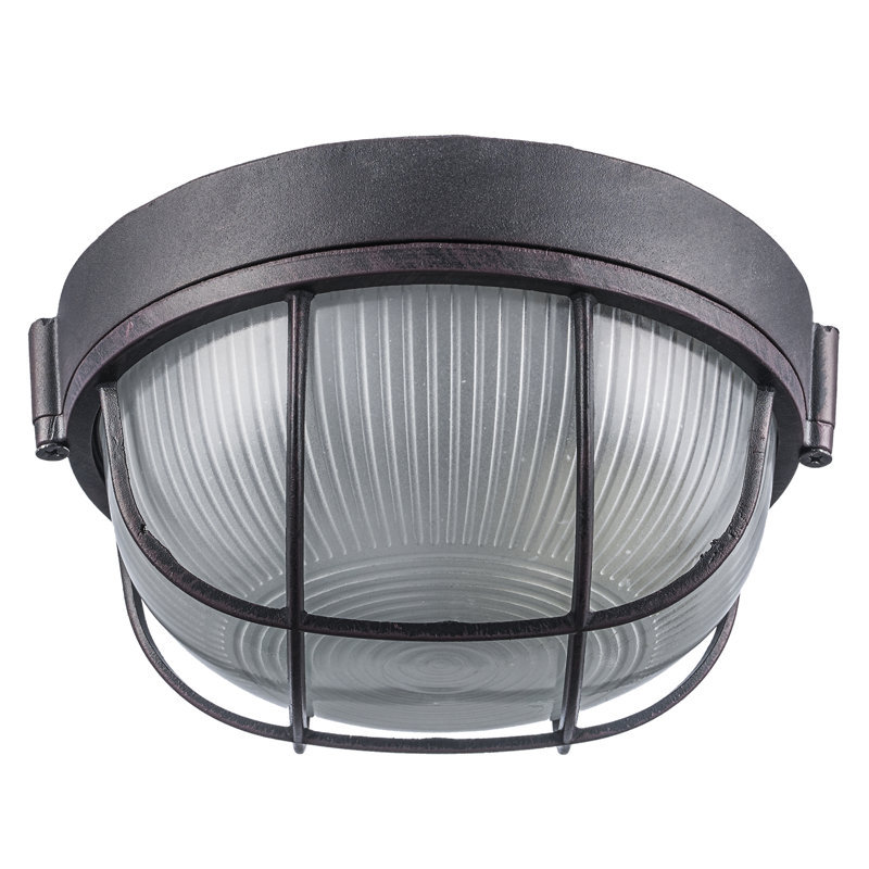 Luminaire à cloison d'extérieur Mindi, rouille, H 8 po x l 8 po