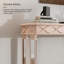Console Mid-Century avec miroir en bois massif-214905380