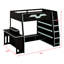 Lit mezzanine multifonctionnel avec bureau, grandes tablettes de rangement-1764922714