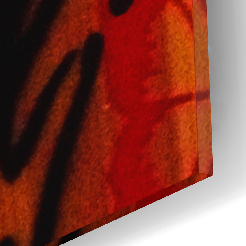 «Bamboo» par Abstract Graffiti, verre acrylique, art mural, H 16 po x l 12 po x P 0,13 po