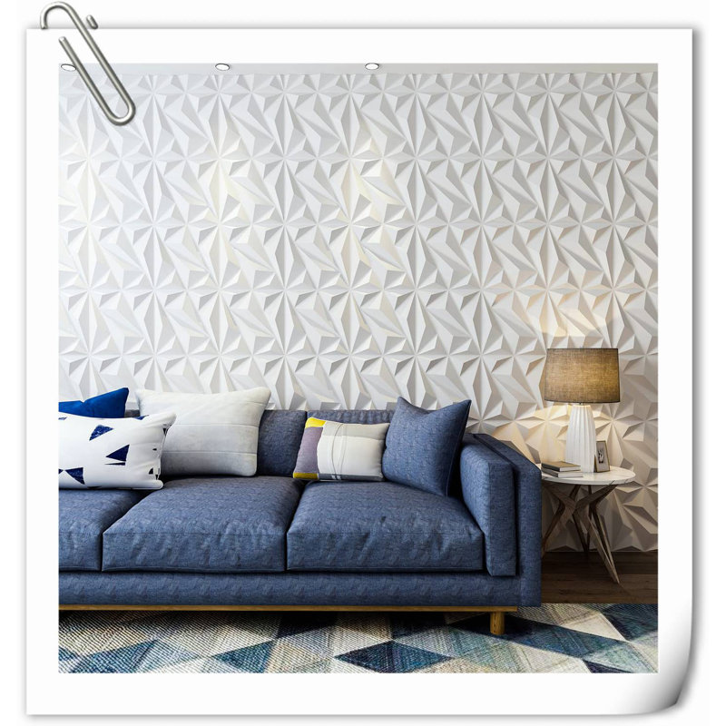 Wall Decor on PVC, White