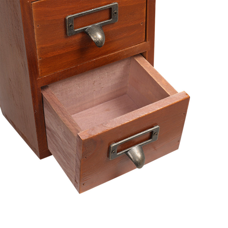 Hallettsville Wood Desk Organiser