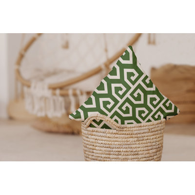 Geometric Outdoor Reversible Throw Pillow