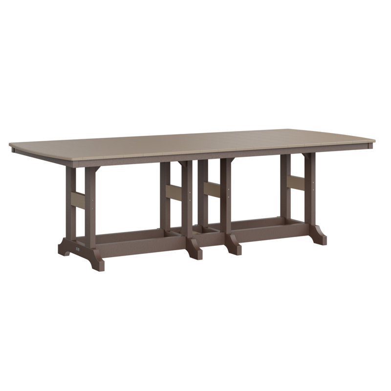 Garden Classic Outdoor Dining Table, Chocolate Brown, Weatherwood