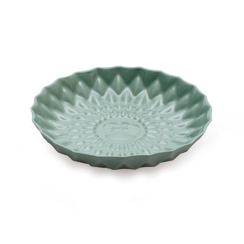 Geo Handmade Plate, Light Green, 17 Cm, Light Green