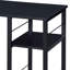 Bureau d'écriture rectangulaire noir à 2 tablettes-125977898