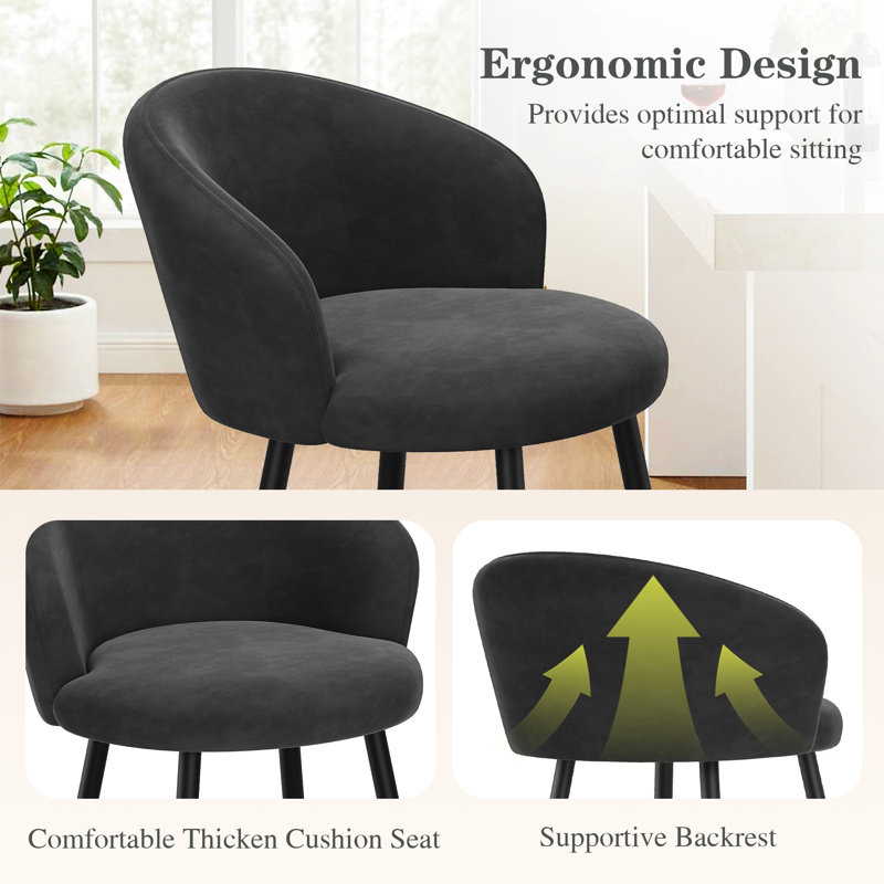 Latitude Run Upholstered Counter Stool Set of 4