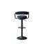 Swivel Upholstered Adjustable Height Counter Stool with Metal Frame-118441012