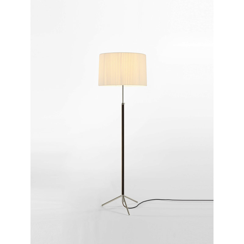 Pie de Salon Floor Lamp, Chrome, Natural