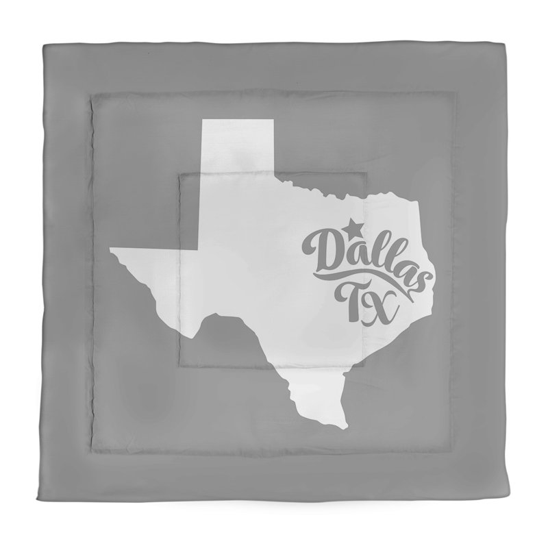 Polyester Comforter, Gray