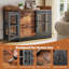 Grande table d'appoint pour chien avec deux tables de bout pivotantes et support pour téléviseur-1114049186