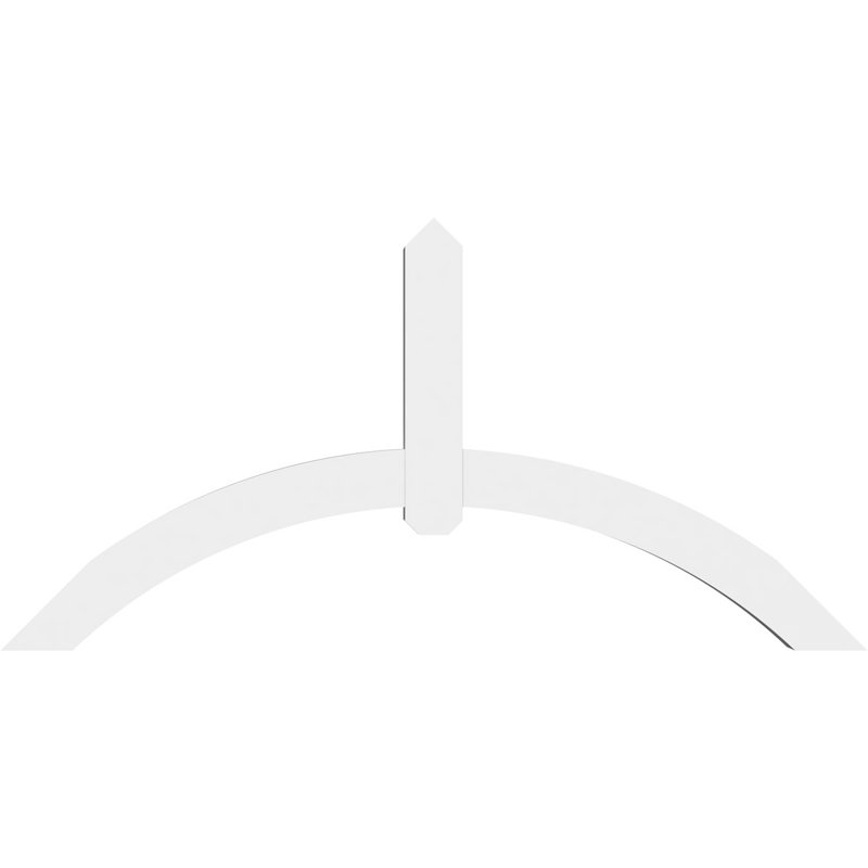 Support pour pignon en PVC Archdale, H 30 po x l 60 po (pas: 12/12), P 4 po x F 4 po