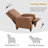Bracking Upholstered Manual Push Back Recliner-1517759796