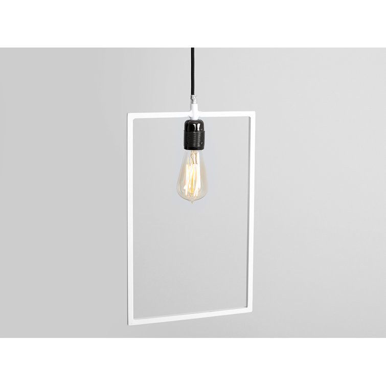 1 - Light White Square/Rectangle Pendant