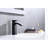 Matte Black Waterfall Bathroom Vanity Faucet - Single Handle Control, Rectangular Spout, Rust, Reliable Construction Sink With Black, Rust--128724218
