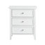 Table de chevet 3 tiroirs - Blanc-818855730
