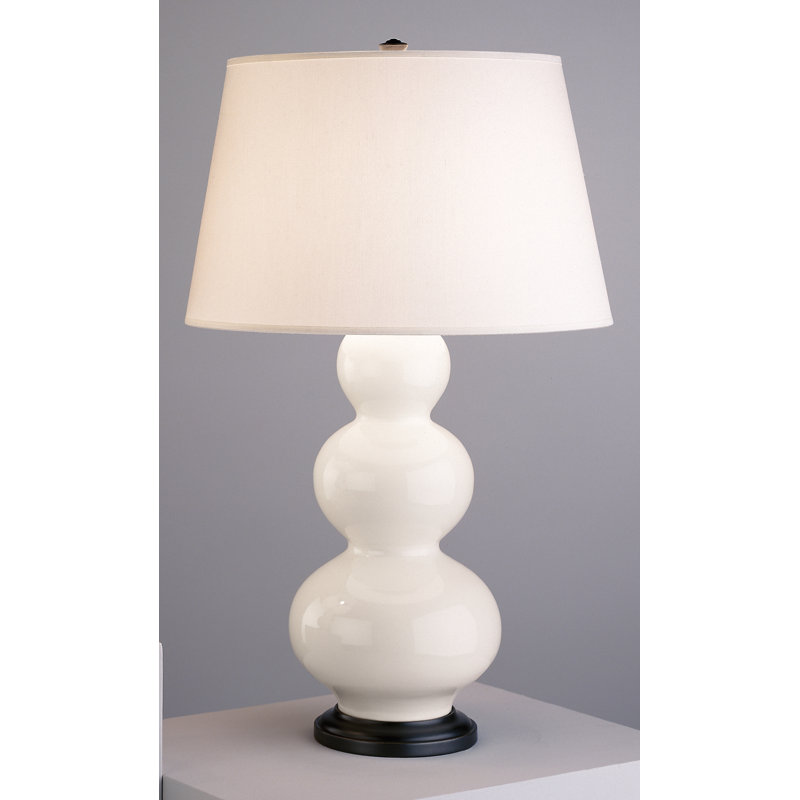 Triple Gourd Table Lamp, Bone/Bronze
