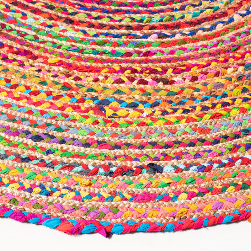 Tapis multicolore Herzig, Ovale 3 pi x 5 pi