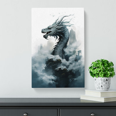 Dragon Minimalism - Wrapped Canvas