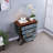 Hand-painted 4-Drawer Cabinet with Carved Design