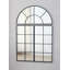 Grand miroir mural arqué 30 "x 45" avec trois sections séparées