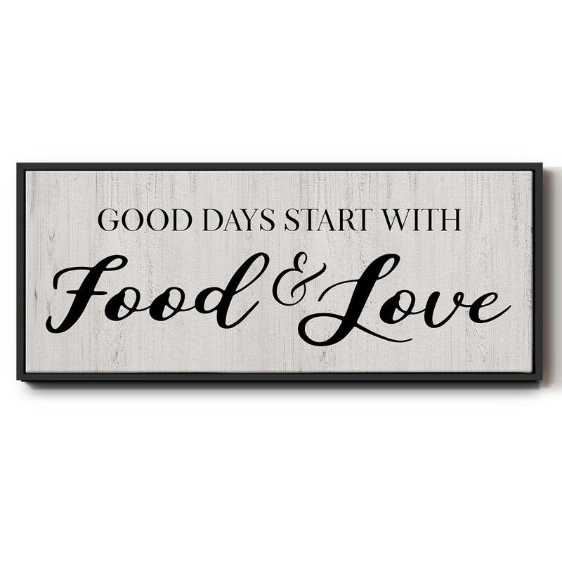 «Food and Love» - Toile encadrée