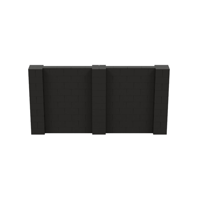 Ensemble mural de blocs géants 7 'T, H 60 po x L 120 po, Noir