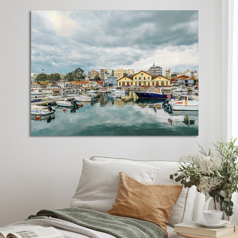 Port maritime d'Alexandroupolis City, Toile tendue, 16" H x 32" W
