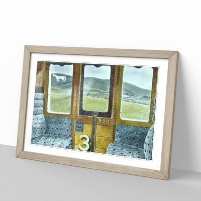 Train Landscape by Eric Ravilious - Picture Frame Painting on MDF