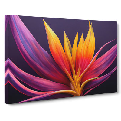 Precious Bird Of Paradise Flower - Wrapped Canvas