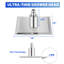 Pommeau de douche mince à effet pluie, fixation au plafond, style carré-123846348-123846343-123846349