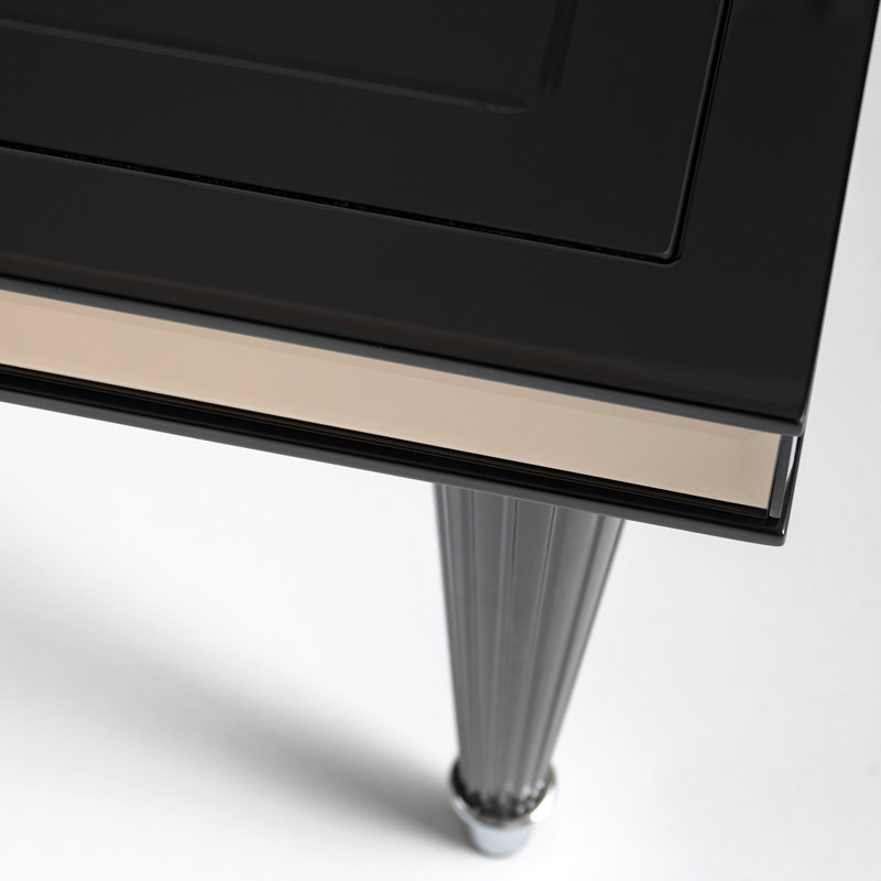 Table basse La Francaise - glace noire