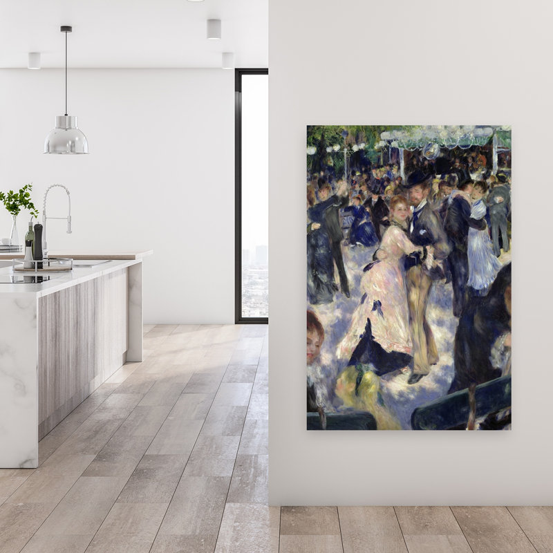 Bal au Moulin de la Galette, 1876 - Estampe d'art mural contemporain abstrait, 48" H x 32" W