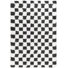 Molly Checkered Machine Woven Polypropylene Area Rug in Cream/Light Beige