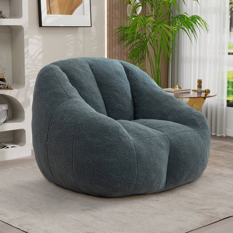Fauteuil à billes, fauteuil de plancher moderne, Ours en peluche vert