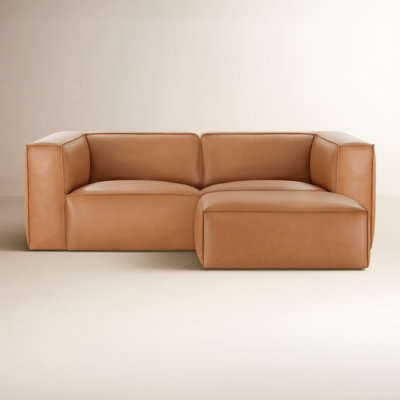 Jaye 82" Genuine Leather Modular Sofa