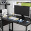 Bureau d'ordinateur avec prise de courant et tablettes de rangement, table d'écriture avec ports USB, station de travail pour bureau personnel-41921862