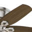 Ventilateur de plafond encastré à 5 pales de 42 po à profil bas avec chaînette et ensemble d'éclairage inclus-56004934