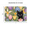 Black Cat Floral 20" x 32" Bath Rug for Bathroom Bedroom Multicolor