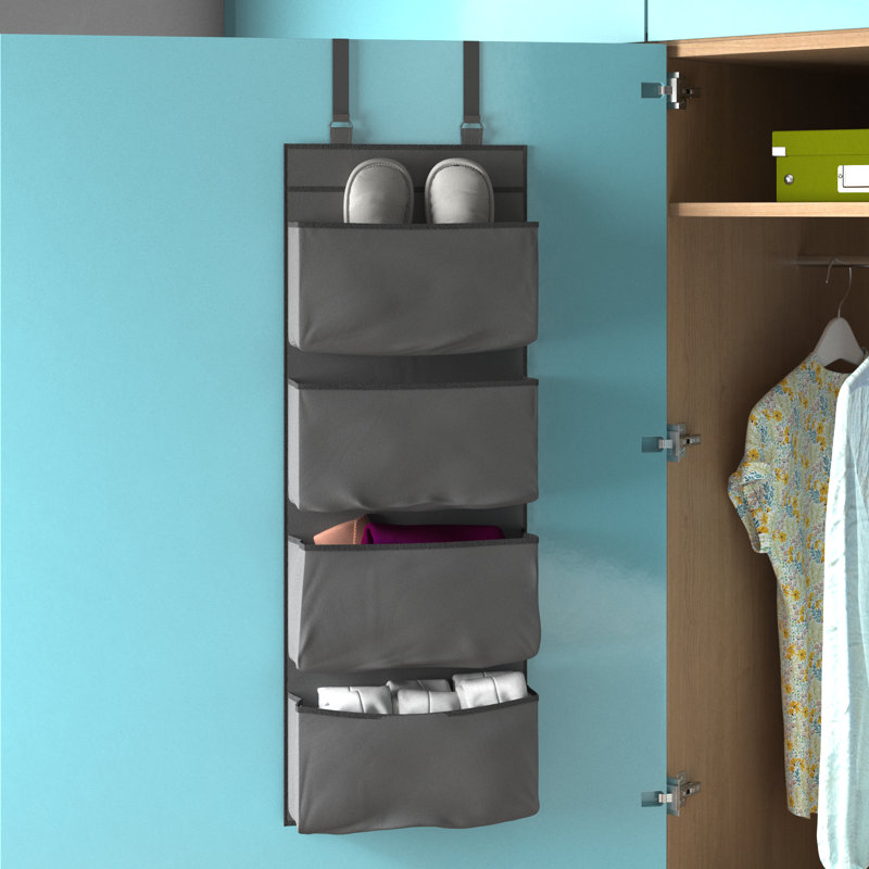 Teresa Fabric Overdoor Organiser, Grey