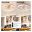 Ventilateur de plafond moderne orange avec lumières et télécommande, ventilateur de plafond à DEL à intensité variable pour salon de chambre à coucher - Ventilateur de plafond en ABS à fonctionnement silencieux-121869858