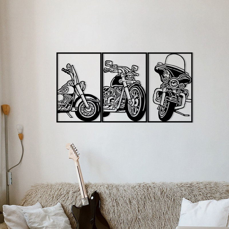 Elegant Metal Wall Art Decor, Black Finish, 39.4 x 19.7 inches | 100% Durable Metal Construction, Thickness: 0.05 inches | Perfect for Home, Office, or Gallery, Adds Modern Charm to Any Space