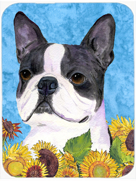 Planche à découper en verre Boston Terrier