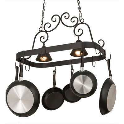 Steel Handcrafted Rectangle Hanging Pot Rack