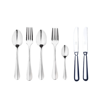 Ensemble de couverts Roma avec couteaux H / H - 42 pièces - Acier inoxydable