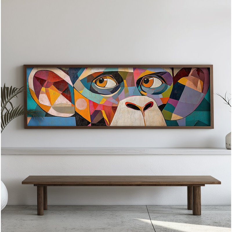 Elegant Decorative Framed MDF Painting, 15.7 x 47.2 x 0.1 inches | 100% MDF with 3 mm Thickness, 100% Pine Wood Frame | UV Printed Artwork for Home Decor, Living Room, Office, Modern Aesthetic