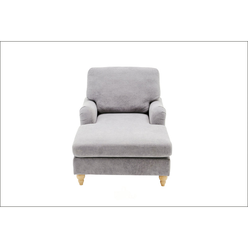 Canapé-lit avec pieds en bois massif, Polyester gris